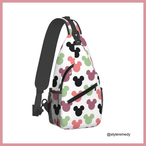 Polyester Crossbody Backpack with Cartoon Print for Gym Travel Casual main image 7